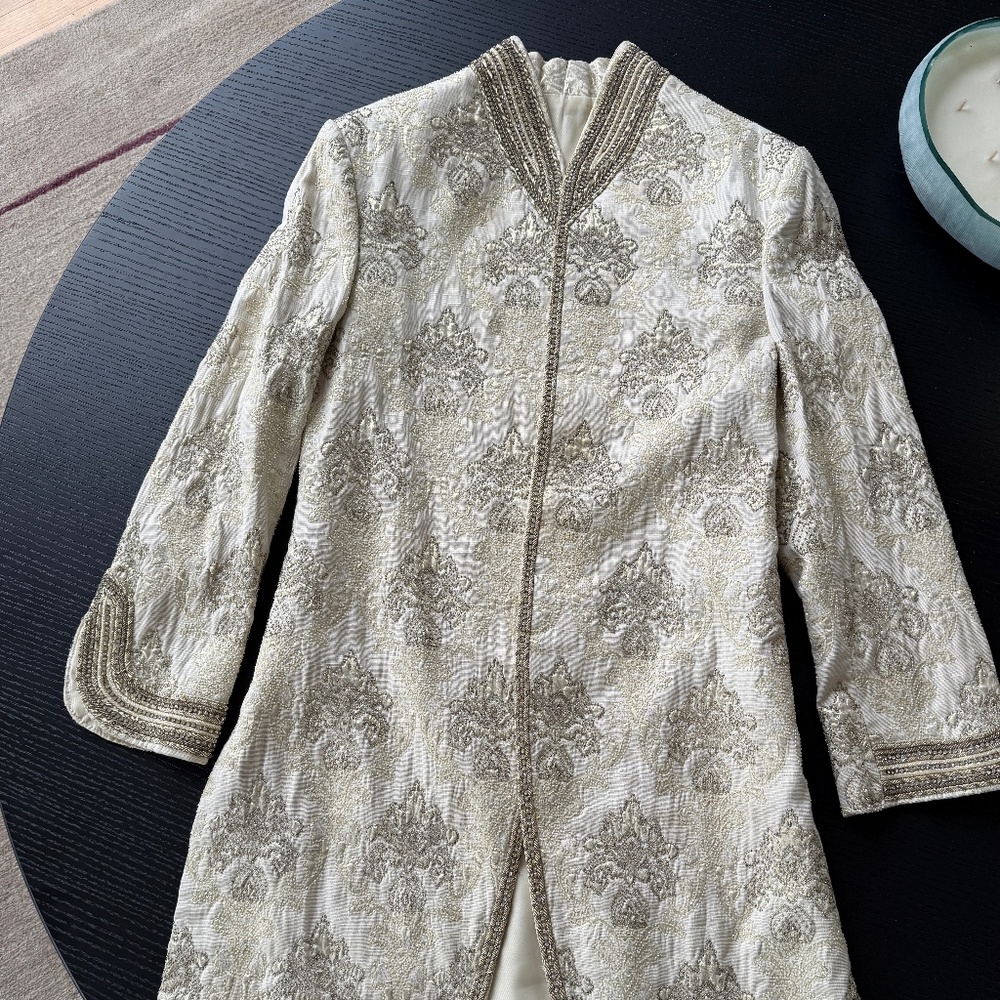 Sherwani. Luxury Indian Beaded Coat. Jacket